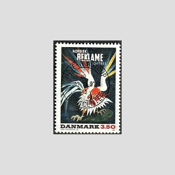 FRIMRKER DANMARK | 1991 - AFA 999 - Dansk Plakatkunst - 3,50 Kr. flerfarvet - Pragt Stemplet