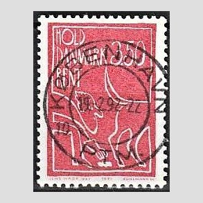 FRIM�RKER DANMARK | 1991 - AFA 1003 - Hold Danmark rent - 3,50 Kr. r�d - Pragt Stemplet