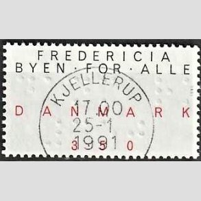 FRIMRKER DANMARK | 1990 - AFA 979 - Byen for alle - 3,50 Kr. sort/rd - Lux Stemplet Kjellerup