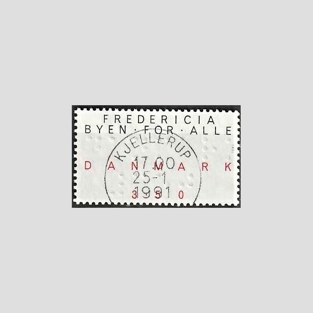 FRIMRKER DANMARK | 1990 - AFA 979 - Byen for alle - 3,50 Kr. sort/rd - Lux Stemplet Kjellerup