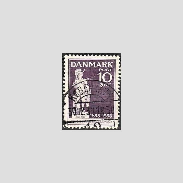 FRIMRKER DANMARK | 1938 - AFA 250 - Thorvaldsen 10 re violet - Lux Stemplet