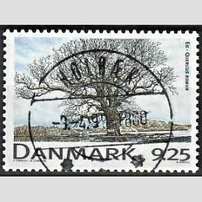 FRIM�RKER DANMARK | 1999 - AFA 1199 - Danske l�vtr�er - 9,25 Kr. Eg - Pragt Stemplet Holb�k