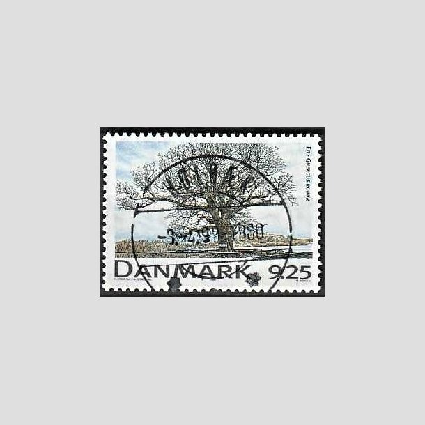 FRIMRKER DANMARK | 1999 - AFA 1199 - Danske lvtrer - 9,25 Kr. Eg - Pragt Stemplet Holbk