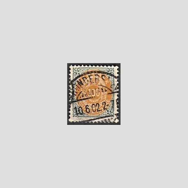 FRIMRKER DANMARK | 1895 - AFA 31By - 100 re gr/gul - Stemplet