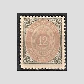 FRIMRKER DANMARK | 1875 - AFA 26 - 12 re gr/violet - Ubrugt