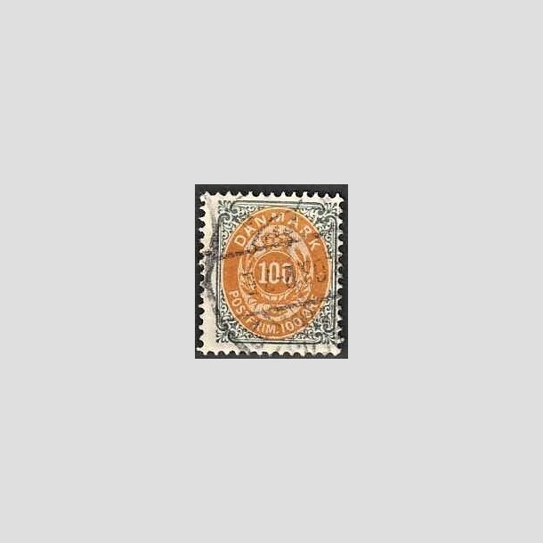 FRIMRKER DANMARK | 1895 - AFA 31B - 100 re gr/gul - Stemplet