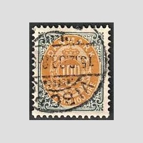 FRIM�RKER DANMARK | 1895 - AFA 31B - 100 �re gr�/gul - Stemplet