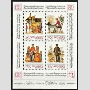 FRIM�RKER DANMARK | 1986 - AFA 869 - Hafniablok III Miniark - Postfrisk