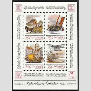 FRIM�RKER DANMARK | 1986 - AFA 852 - Hafniablok II Miniark - Postfrisk