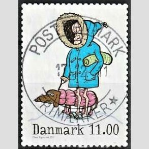 FRIM�RKER DANMARK | 2011 - AFA 1684 - Vintereventyr - 11,00 Kr. flerfarvet - Pragt Stemplet
