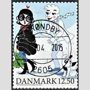 FRIMRKER DANMARK | 2010 - AFA 1639E - Vintereventyr - 12,50 Kr. flerfarvet - Pragt Stemplet