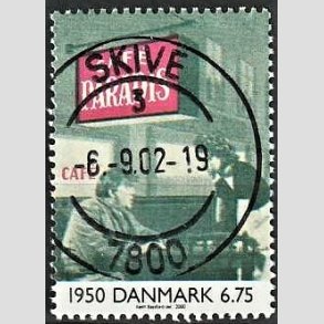 FRIMRKER DANMARK | 2000 - AFA 1259 - 1900 tallet serie 3 - 6,75 Kr. Dansk film - Pragt Stemplet
