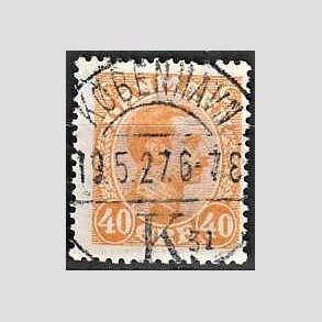 FRIMRKER DANMARK | 1925-26 - AFA 150 - Chr. X 40 re orange - Lux Stemplet 