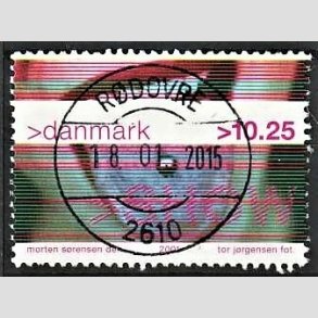 FRIMRKER DANMARK | 2001 - AFA 1290 - Show - 10,25 Kr. piercing - Pragt Stemplet