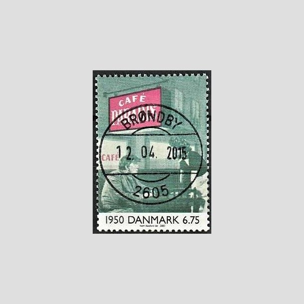 FRIMRKER DANMARK | 2000 - AFA 1259 - 1900 tallet serie 3 - 6,75 Kr. Dansk film - Pragt Stemplet