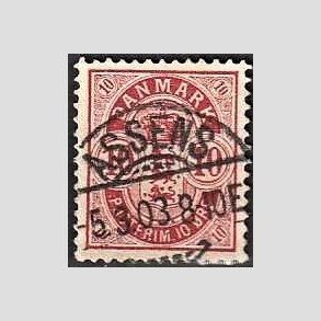 FRIM�RKER DANMARK | 1895 - AFA 35C - 10 �re r�d - Lux Stemplet 
