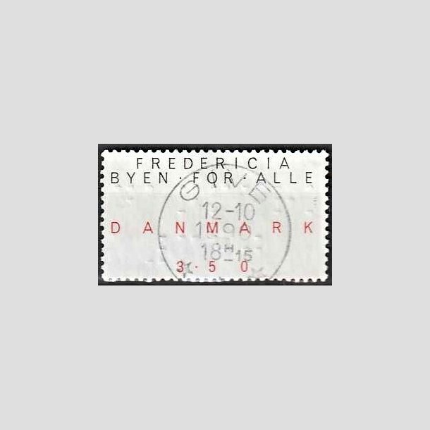 FRIMRKER DANMARK | 1990 - AFA 979 - Byen for alle - 3,50 Kr. sort/rd - Lux Stemplet