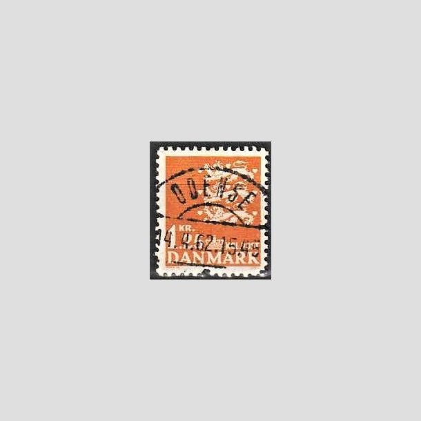 FRIMRKER DANMARK | 1962 - AFA 404 - Rigsvben 1,25 Kr. orange - Lux Stemplet Odense