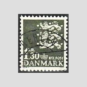 FRIMRKER DANMARK | 1965 - AFA 437 - Rigsvben - 1,30 Kr. grnsort - Lux Stemplet