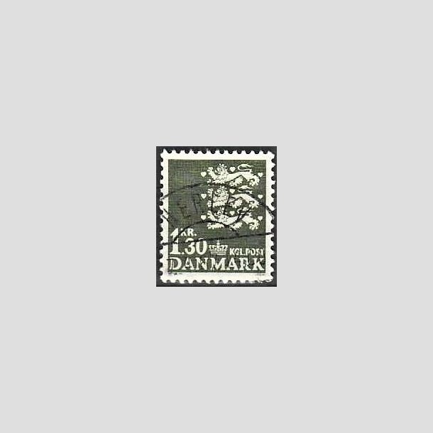 FRIMRKER DANMARK | 1965 - AFA 437 - Rigsvben - 1,30 Kr. grnsort - Lux Stemplet
