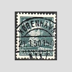 FRIMRKER DANMARK | 1944 - AFA 284 - Chr. X 60 re blgrn - Lux Stemplet