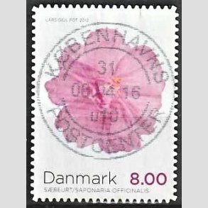 FRIM�RKER DANMARK | 2012 - AFA 1715a - Efter�rsblomster - 8,00 Kr. flerfarvet - Pragt Stemplet