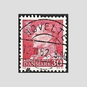 FRIMRKER DANMARK | 1961-62 - AFA 394 - Fr. IX 30 re rd - Lux Stemplet