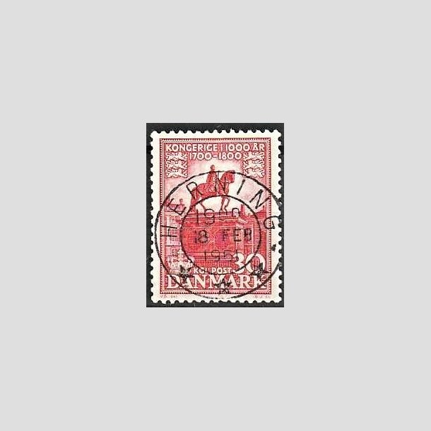 FRIMRKER DANMARK | 1953-56 - AFA 354 - Kongeriget 1000 r - 30 re rd - Pragt Stemplet