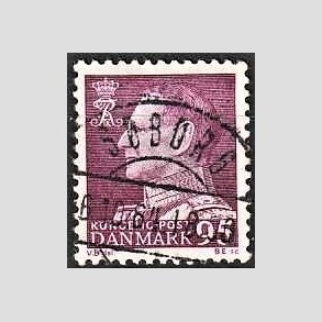 FRIMRKER DANMARK | 1963 - AFA 419 - Fr. IX 95 re mrkrdlilla - Lux Stemplet Sborg