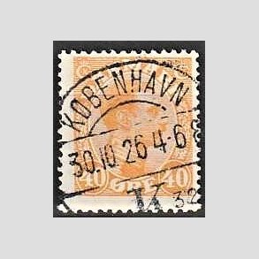 FRIMRKER DANMARK | 1925-26 - AFA 150 - Chr. X 40 re orange - Lux Stemplet 