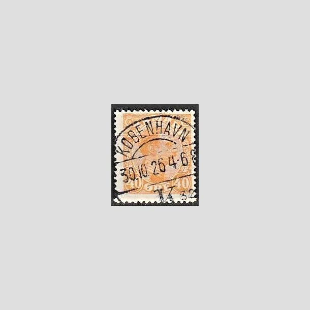 FRIMRKER DANMARK | 1925-26 - AFA 150 - Chr. X 40 re orange - Lux Stemplet 