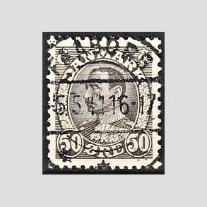 FRIMRKER DANMARK | 1934 - AFA 209 - Chr. X 50 re gr - Lux Stemplet Faaborg