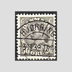 FRIMRKER DANMARK | 1934 - AFA 209 - Chr. X 50 re gr - Lux Stemplet Hjrring