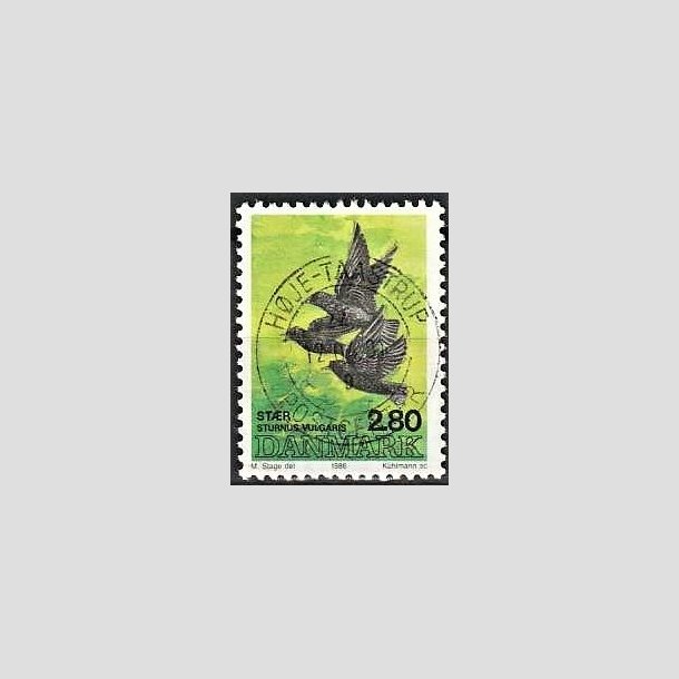 FRIMRKER DANMARK | 1986 - AFA 865 - Danske fugle - 2,80 Kr. flerfarvet - Pragt Stemplet