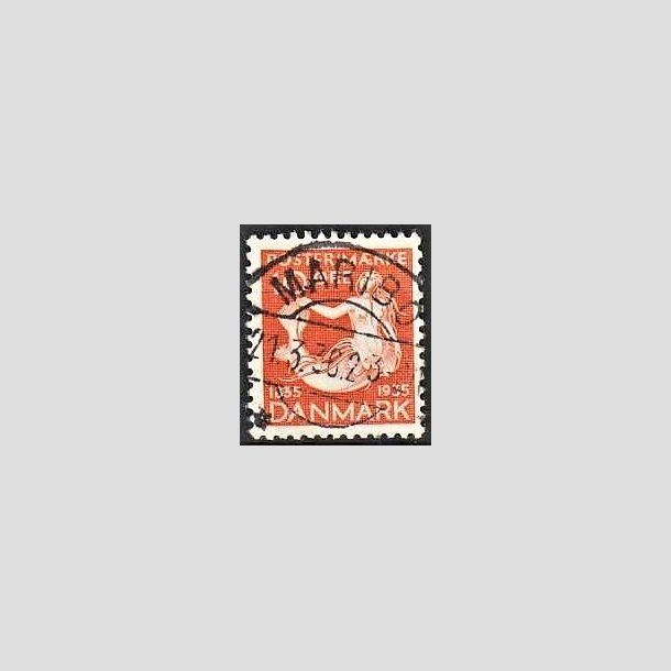 FRIMRKER DANMARK | 1935 - AFA 225 - H. C. Andersen 10 re orange - Lux Stemplet Maribo