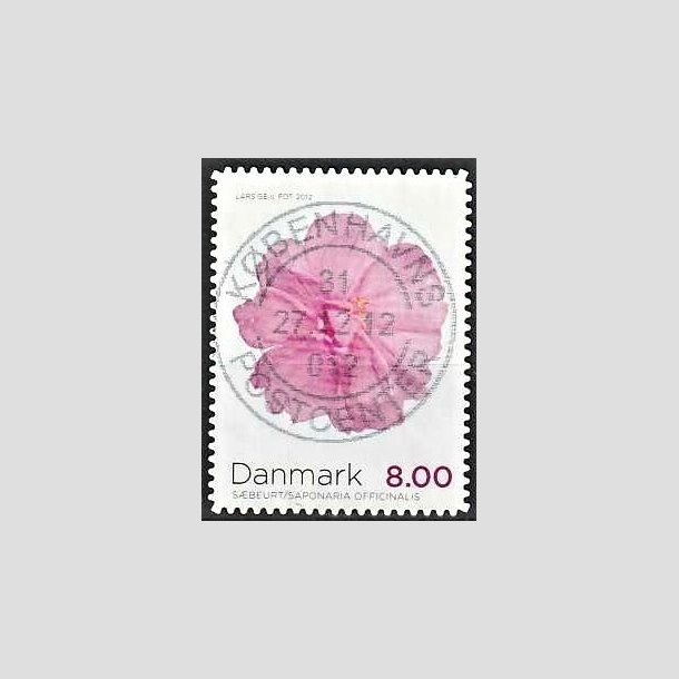 FRIMRKER DANMARK | 2012 - AFA 1715a - Efterrsblomster - 8,00 Kr. flerfarvet - Pragt Stemplet