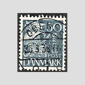 FRIM�RKER DANMARK | 1934 - AFA 215 - Karavel 30 �re bl� Type I - Lux Stemplet