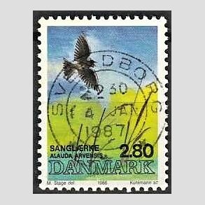 FRIM�RKER DANMARK | 1986 - AFA 868 - Danske fugle - 2,80 Kr. flerfarvet - Pragt Stemplet Svendborg