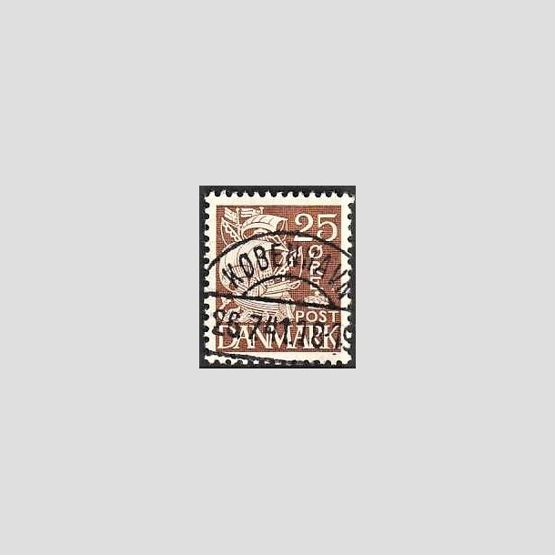 FRIMRKER DANMARK | 1937-40 - AFA 214a - Karavel 25 re brun Type II - Lux Stemplet