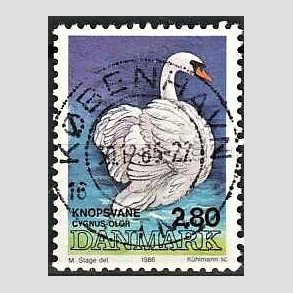 FRIM�RKER DANMARK | 1986 - AFA 866 - Danske fugle - 2,80 Kr. flerfarvet - Pragt Stemplet