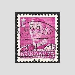 FRIMRKER DANMARK | 1948-50 - AFA 314 - Fr. IX 75 re rdlilla - Lux Stemplet 