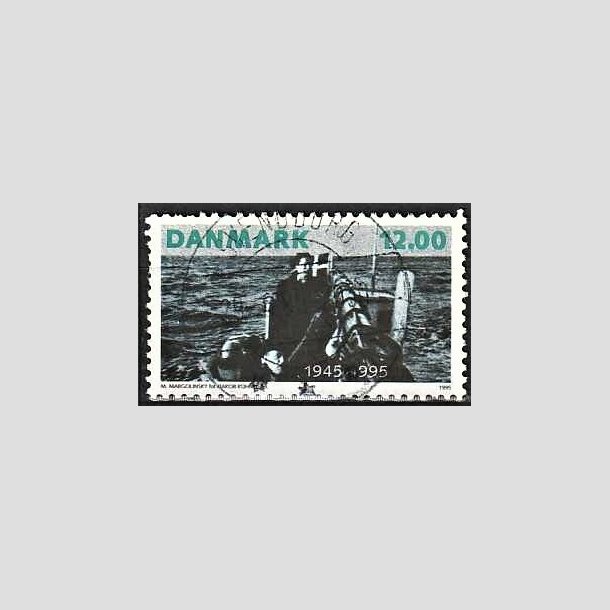 FRIMRKER DANMARK | 1995 - AFA 1094 - 50 ret for befrielsen - 12,00 Kr. flerfarvet - Pragt Stemplet