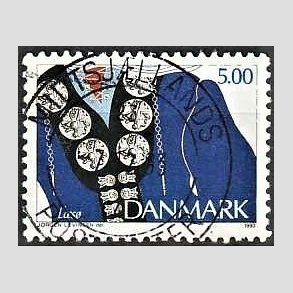 FRIM�RKER DANMARK | 1993 - AFA 1055 - Almuesmykker - 5,00 Kr. flerfarvet - Pragt Stemplet