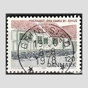 FRIM�RKER DANMARK | 1978 - AFA 661 - Midtjylland - 120 �re flerfarvet - Pragt Stemplet