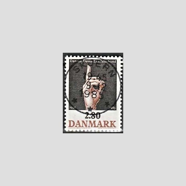 FRIMRKER DANMARK | 1985 - AFA 844 - Dves Landsforbund 50 r - 2,80 Kr. flerfarvet - Pragt Stemplet