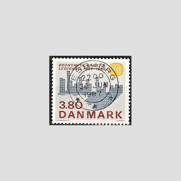 FRIMRKER DANMARK | 1986 - AFA 875 - OEDC 25 r - 3,80 Kr. flerfarvet - Pragt Stemplet