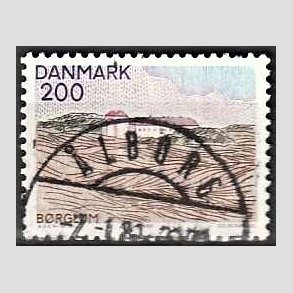 FRIM�RKER DANMARK | 1980 - AFA 702 - Nord for Limfjorden - 200 �re flerfarvet - Pragt Stemplet