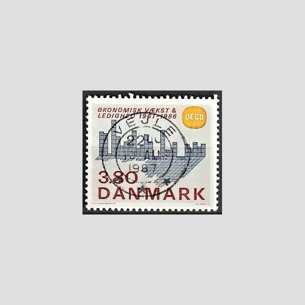 FRIMRKER DANMARK | 1986 - AFA 875 - OEDC 25 r - 3,80 Kr. flerfarvet - Pragt Stemplet