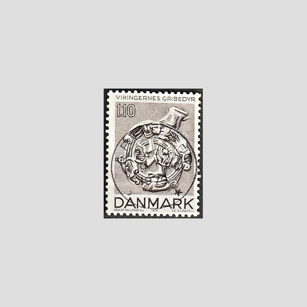 FRIMRKER DANMARK | 1979 - AFA 684 - Vikingetiden - 1,10 Kr. brun - Pragt Stemplet