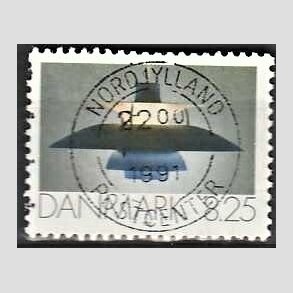 FRIM�RKER DANMARK | 1991 - AFA 998 - Dansk Brugskunst - 8,25 Kr. flerfarvet - Pragt Stemplet